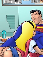 Superman and Supergirl teach Justice League to fuck